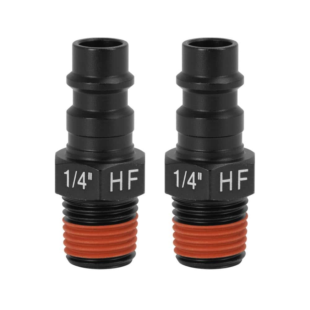 DEWALT 1/4 in. MNPT High Flow Plugs, Includes: 2-Male Plugs (1)