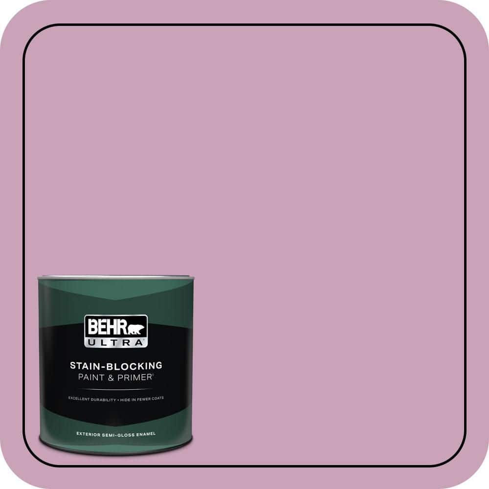 BEHR ULTRA 1 qt. #690D-4 Taste of Berry Semi-Gloss Enamel Exterior Paint & Primer