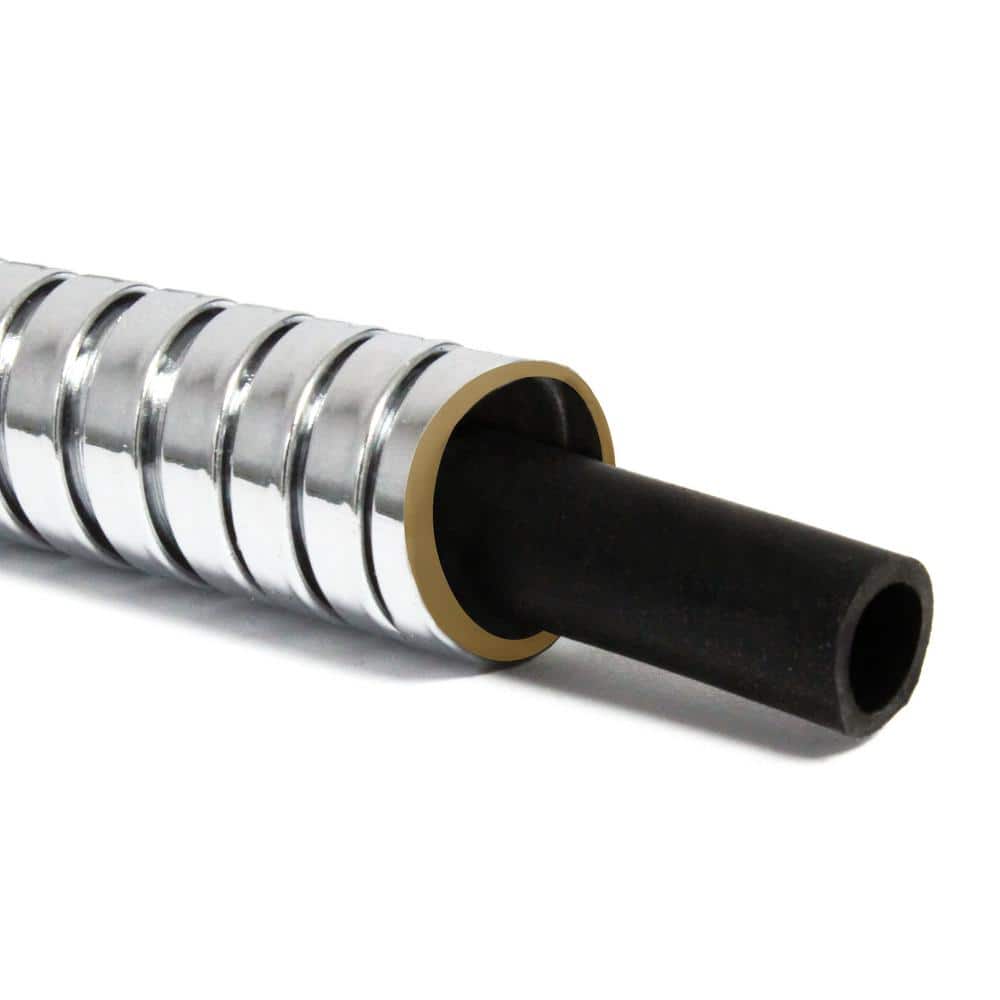 MODONA 100 in. (8.5 ft.) Premium Stainless Steel (SS304) Shower Hose with Brass Fittings and EPDM Inner Hose (3)