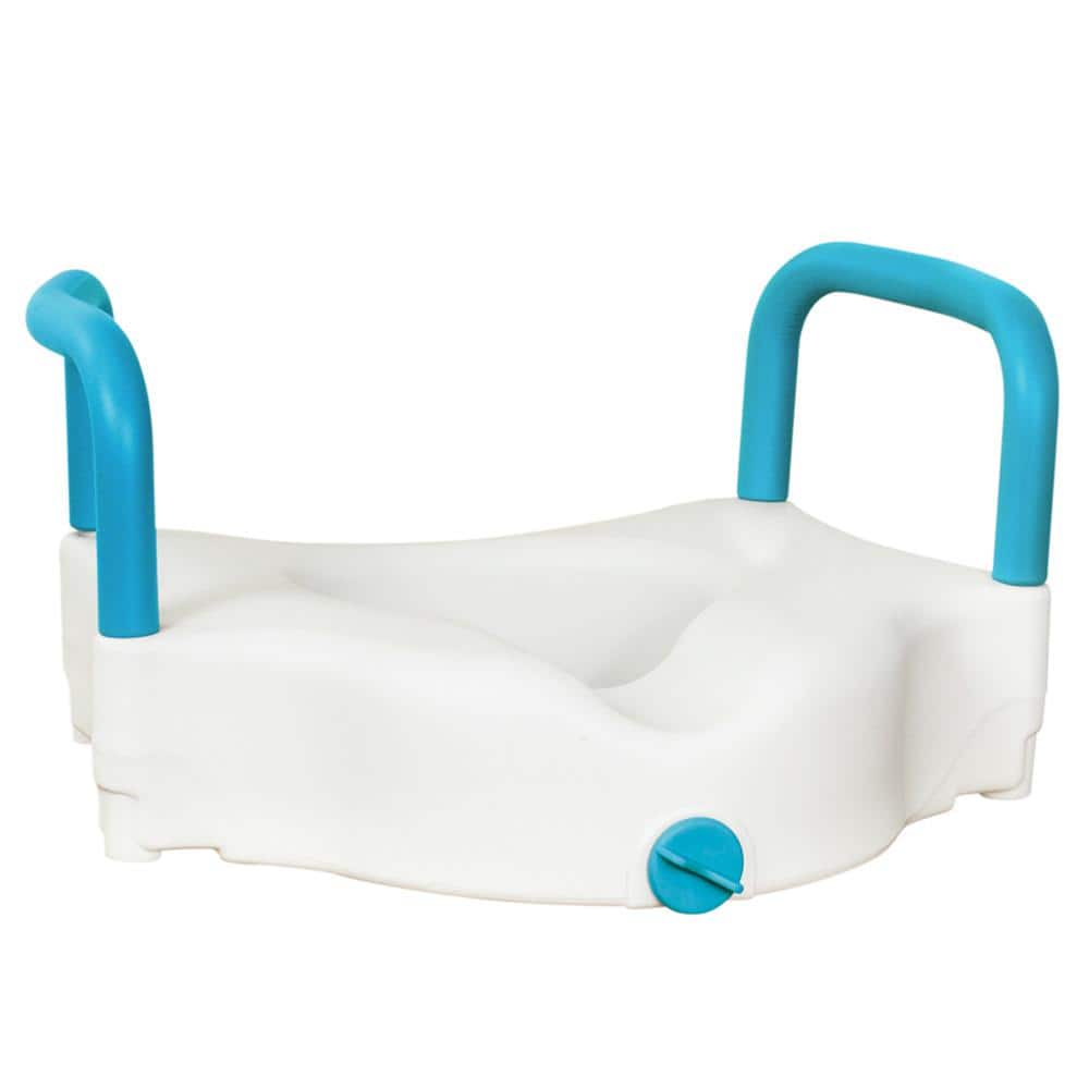 AquaSense 3-Way Raised Toilet Seat, White, 4 in.