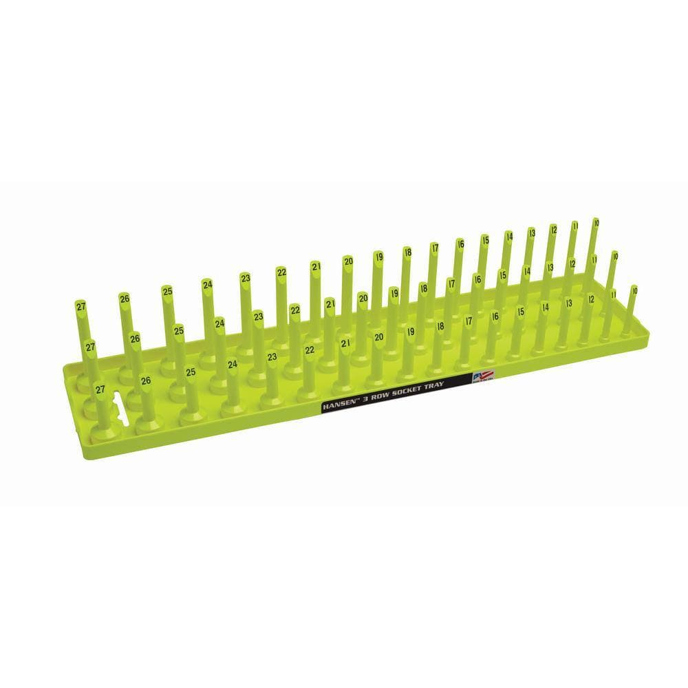 Hansen Metric Regular, Semi-Deep, Deep Socket Holder - Hi-Viz Yellow 1/2 in. Drive (1)