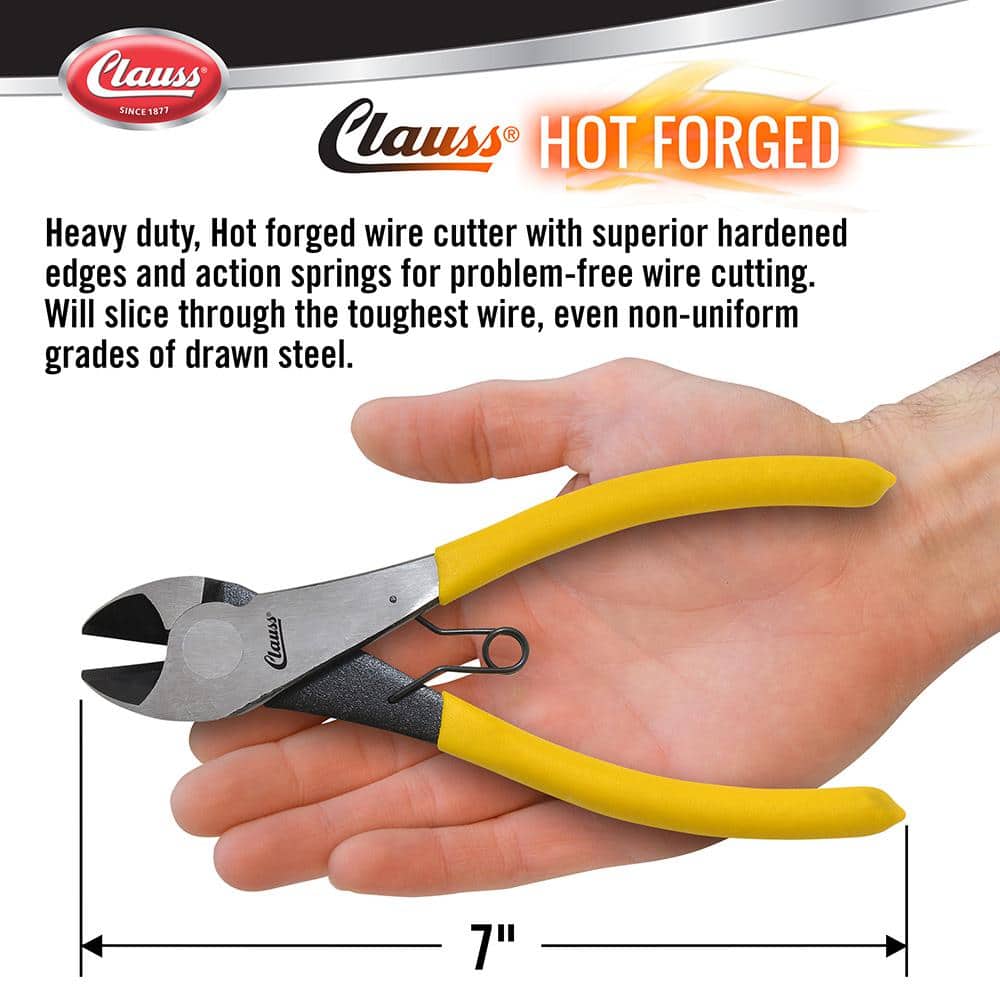 Clauss 7 in. Wire Cutters - Vinyl Grips (2)