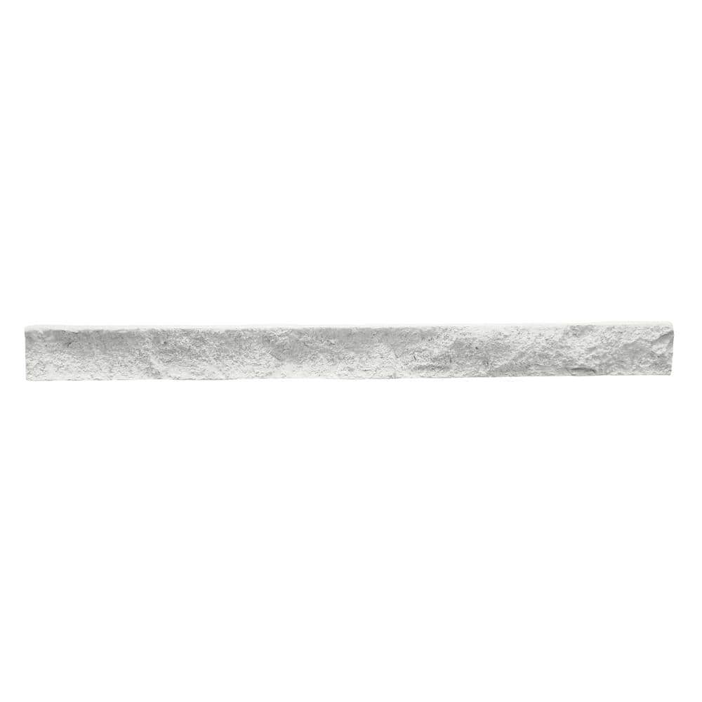GenStone 1.25 in. x 3.75 in. x 3.5 ft White Brick Veneer Composite Trim Siding (1)