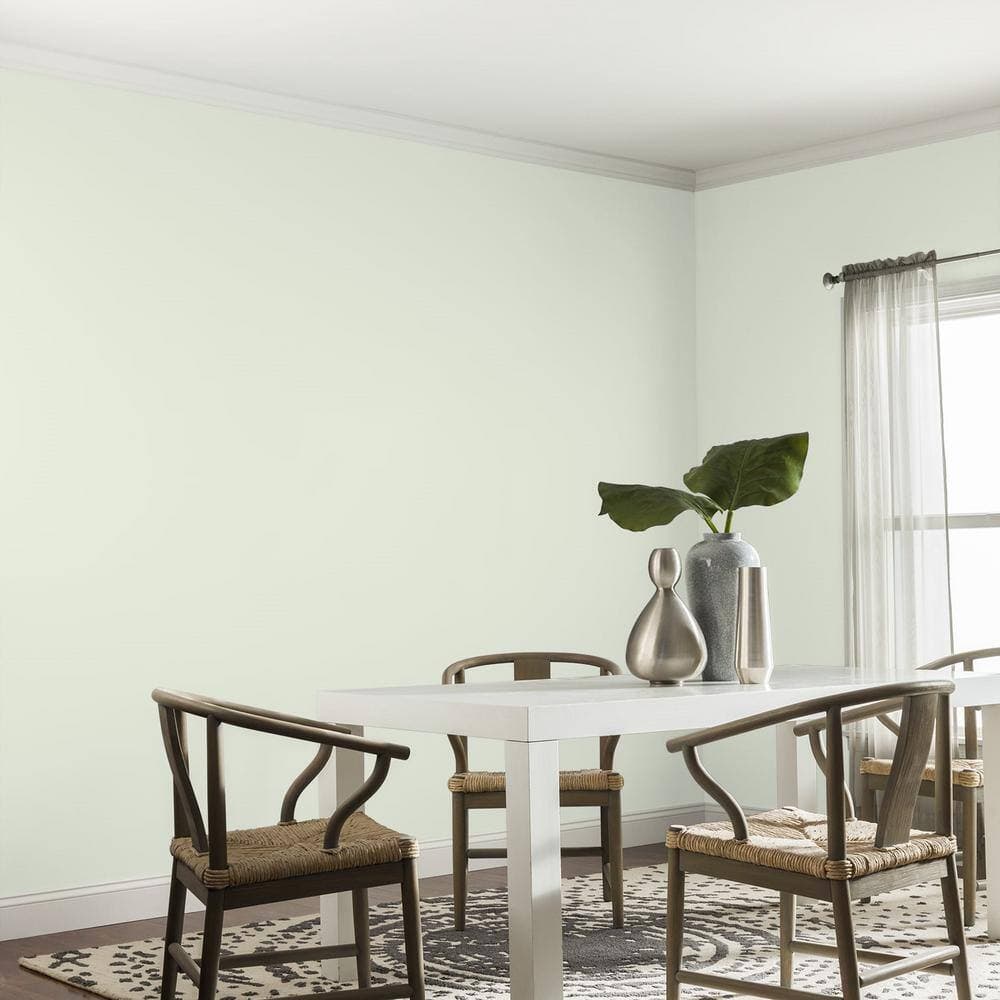 Glidden Premium 1 qt. PPG1121-1 Milkweed Eggshell Interior Latex Paint (4)