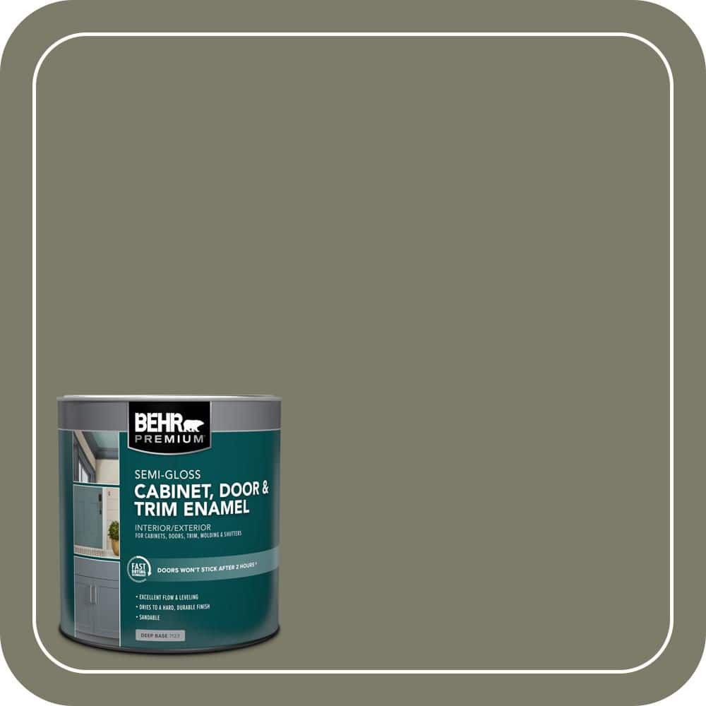 BEHR PREMIUM 1 qt. #SC-138 Sagebrush Green Semi-Gloss Enamel Interior/Exterior Cabinet, Door & Trim Paint