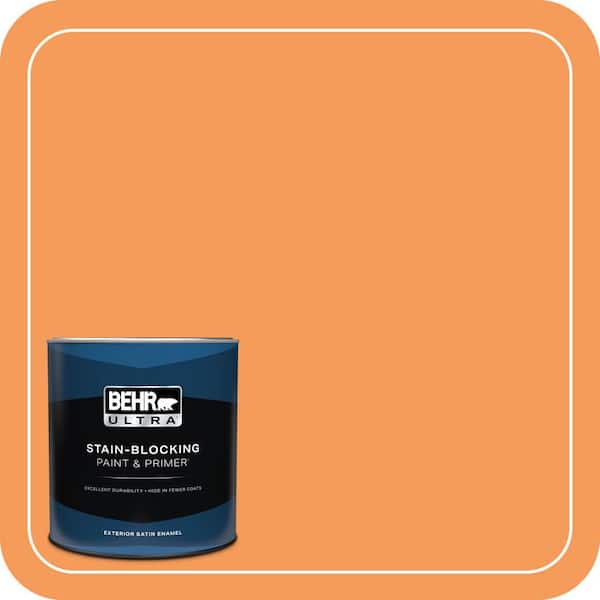BEHR PREMIUM PLUS #260B-6 Blaze Orange Enamel Low Odor & Primer (4)