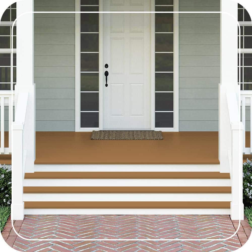 BEHR PREMIUM #HDC-CL-18A Textured Low-Lustre Enamel Interior/Exterior Porch and Patio Anti-Slip Floor Paint (2)