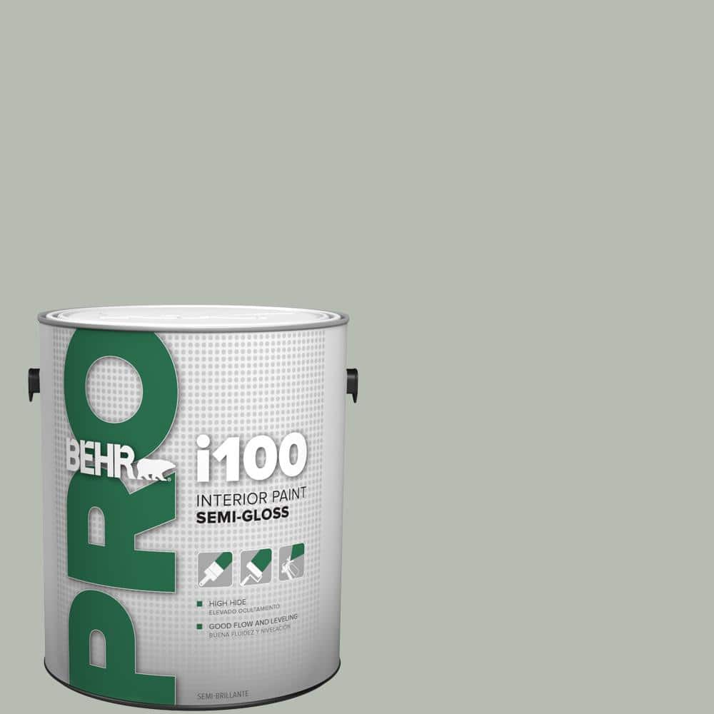BEHR PRO 1 gal. #HDC-AC-21 Keystone Gray Semi-Gloss Interior Paint