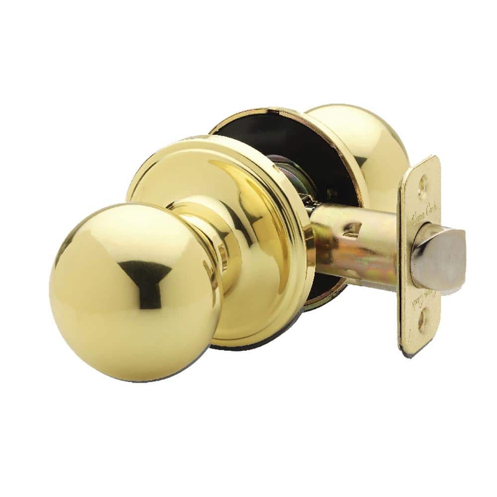 Copper Creek Ball Polished Brass Passage Hall/Closet Door Knob