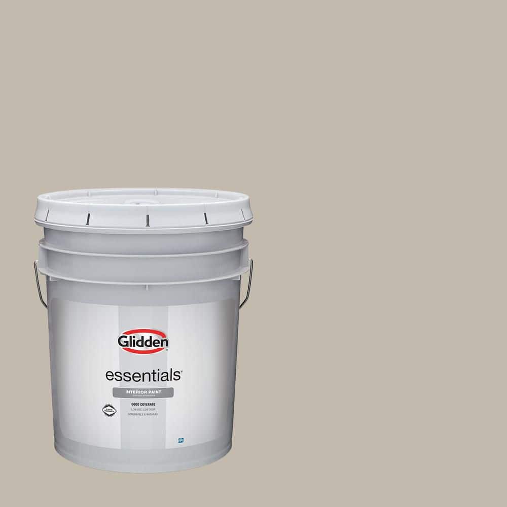 Glidden Essentials 5 gal. PPG1000-2 Rocky Road Flat Interior Paint