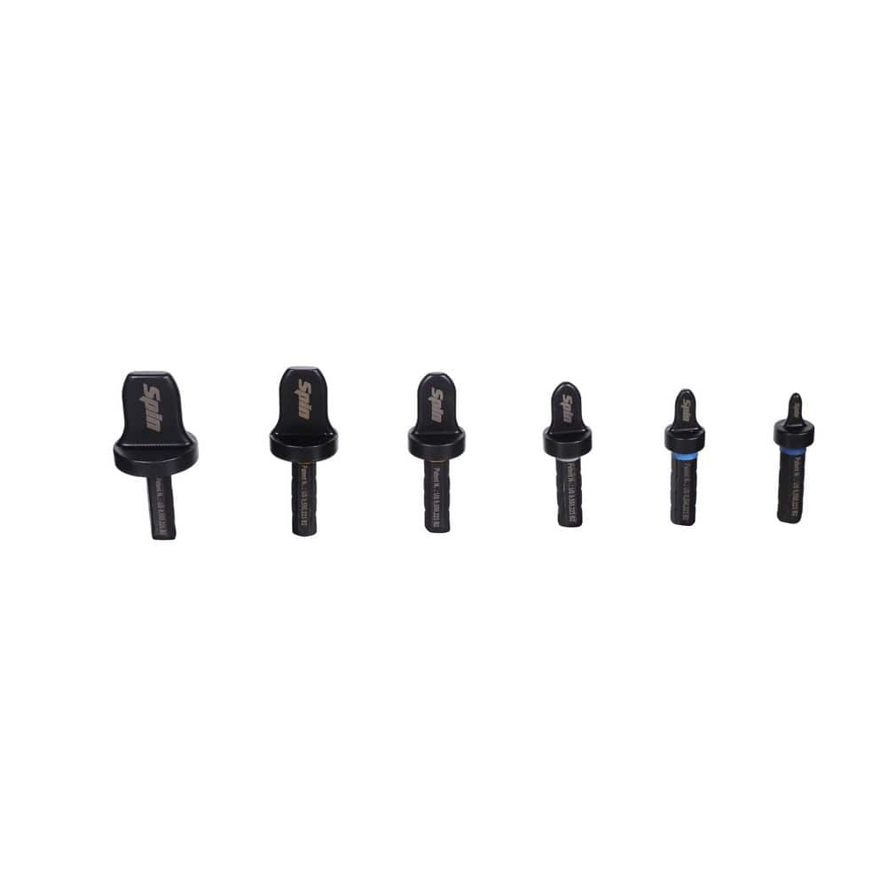 Unbranded 1/4 in. 3/8 in. 1/2 in. 5/8 in. 3/4 in. and 7/8 in. 6-Piece HVAC Piping Drill Bit Flaring Set with Case (1)