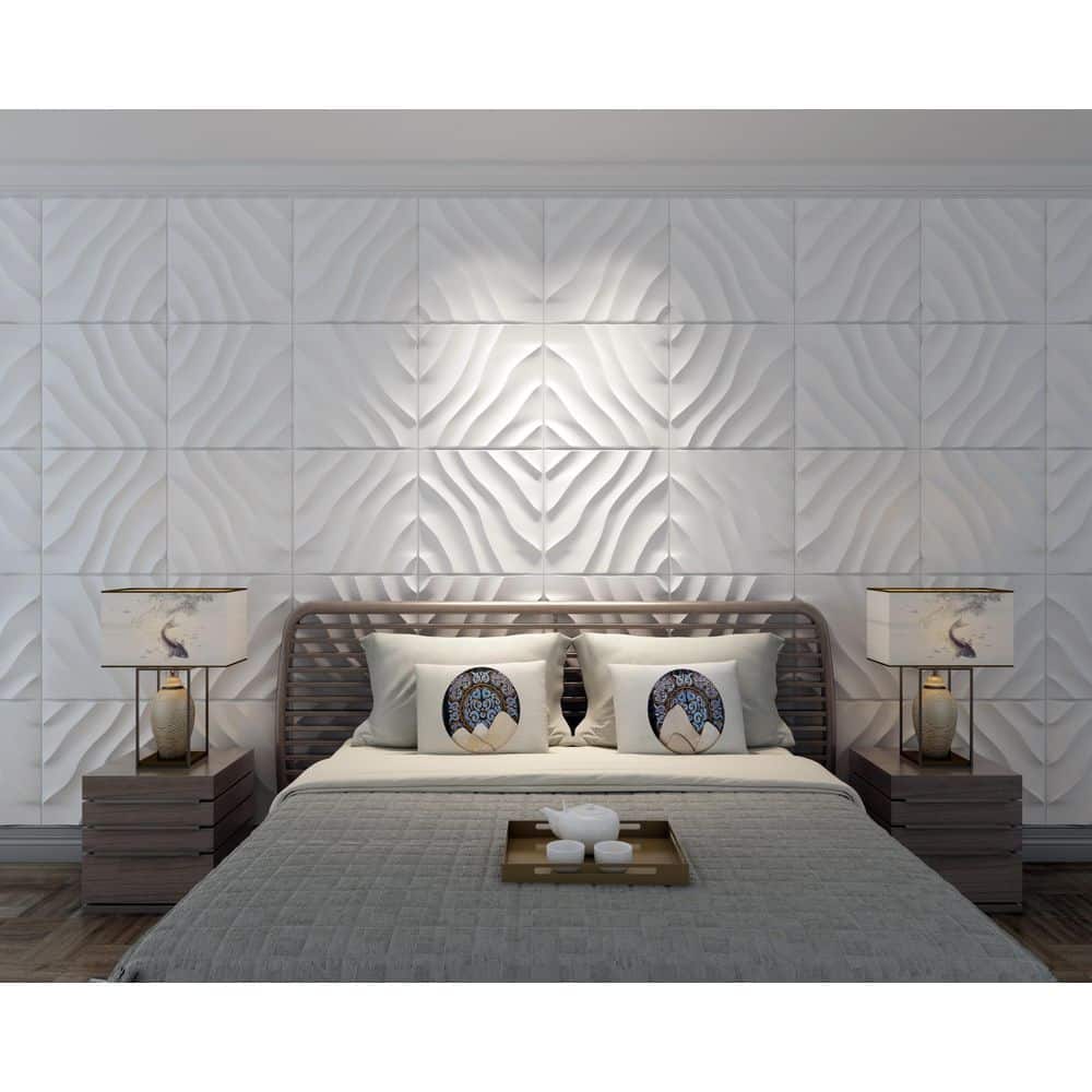 Dundee Deco Falkirk Ross 2/25 in. 19.7 in. 19.7 in. PVC Stripes 3D Decorative Wall Panel (3)