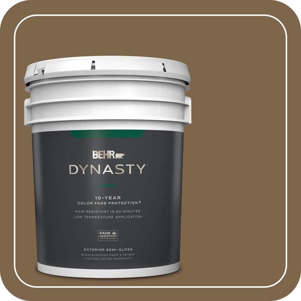 BEHR DYNASTY 5 gal. #PPU4-19 Arts and Crafts Semi-Gloss Exterior Stain-Blocking Paint & Primer
