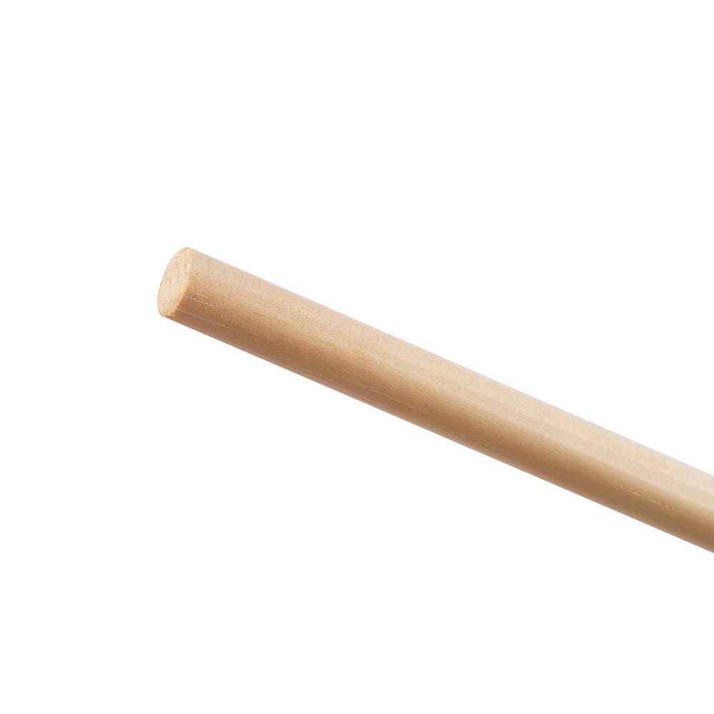 Waddell Pine Round Dowel - 48 in. x 0.375 in. - Sanded and Ready for Finishing - Versatile Wooden Rod for DIY Home Projects (2)