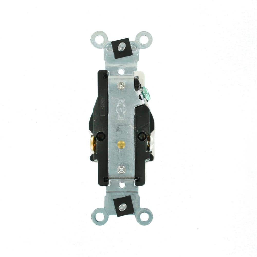 Leviton 125 V Industrial Grade Self Grounding Single Outlet/Receptacle, 5361-W (3)