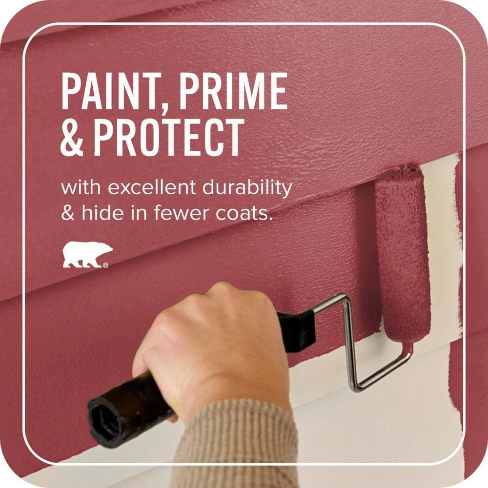 BEHR ULTRA 1 qt. #QE-06 Reddest Red Flat Exterior Paint & Primer (3)