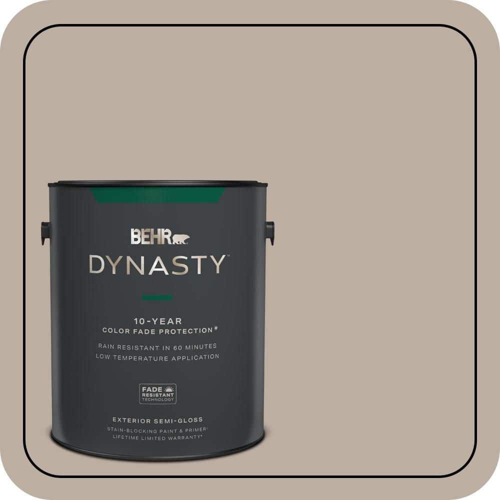 BEHR DYNASTY 1 gal. #N210-3 Barista Semi-Gloss Enamel Exterior Stain-Blocking Paint & Primer
