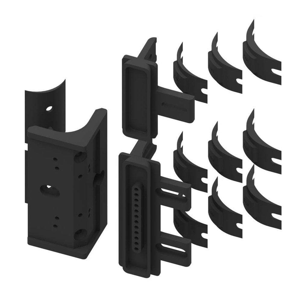 Black Nylon Polymer Round Post Adapter Kit for Weatherables Trident Latch (1)