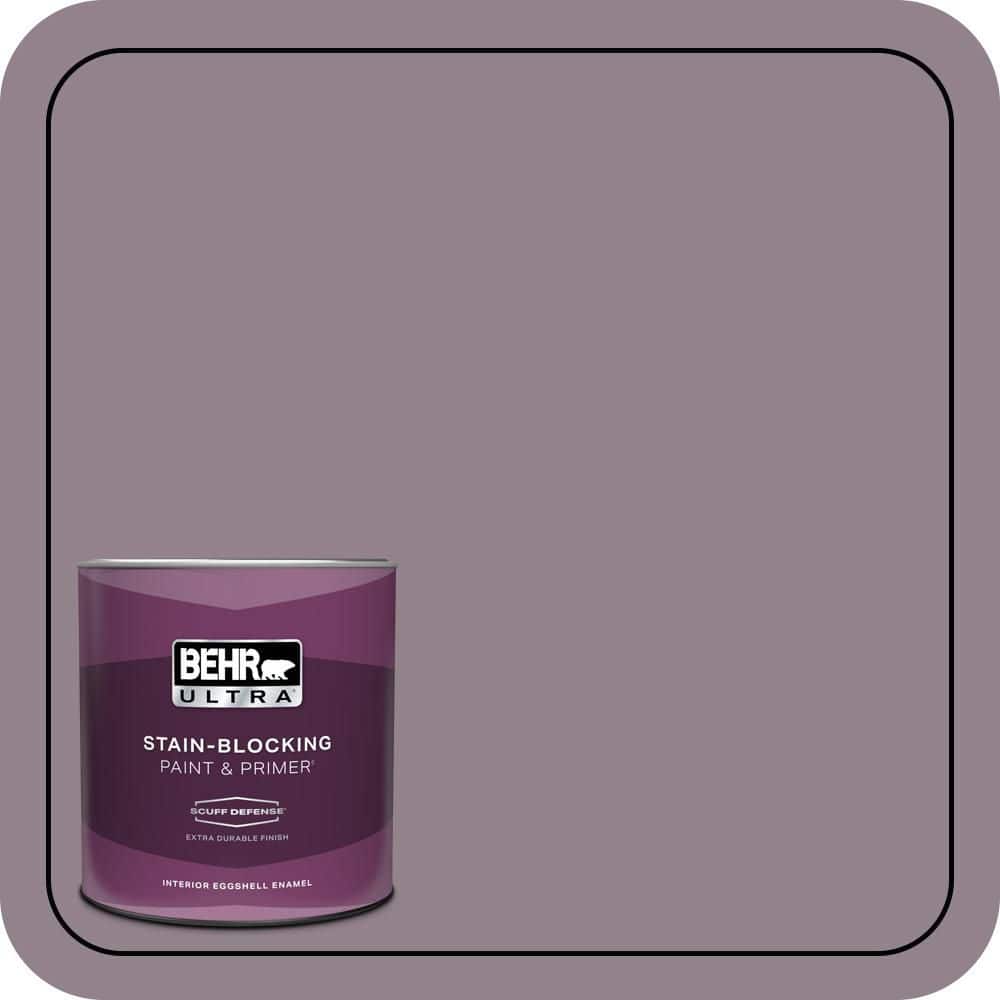 BEHR ULTRA 1 qt. #N110-4 Gothic Purple Extra Durable Eggshell Enamel Interior Paint & Primer