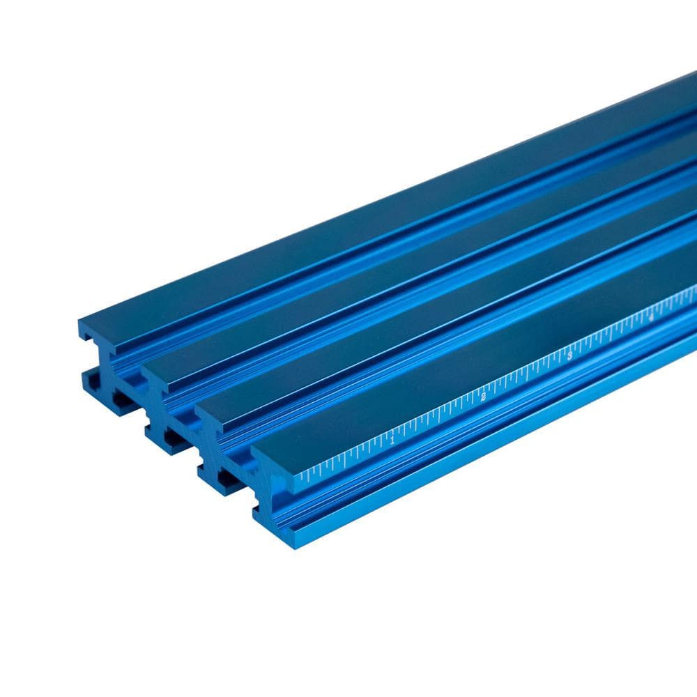 POWERTEC 3 in. x 24 in. Aluminum Multi T-Track Fence for Jigs and Fixtures with Laser Measured Left to Right (3)