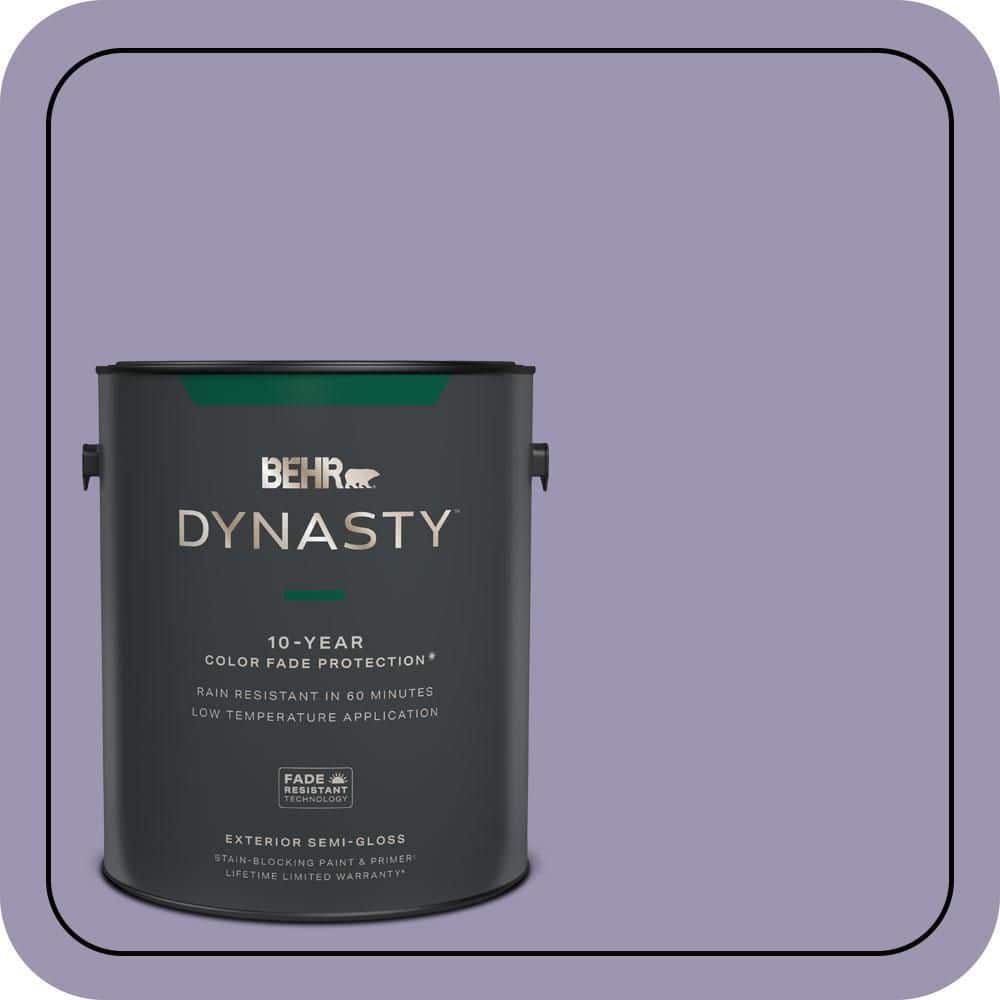 BEHR DYNASTY 1 gal. #S570-4 Night Music Semi-Gloss Enamel Exterior Stain-Blocking Paint & Primer