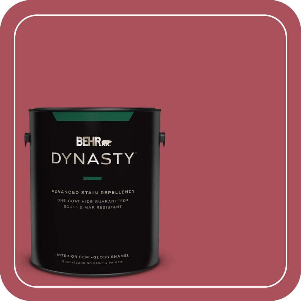 BEHR DYNASTY 1 gal. #T13-18 Ski Patrol Semi-Gloss Enamel Interior Stain-Blocking Paint & Primer