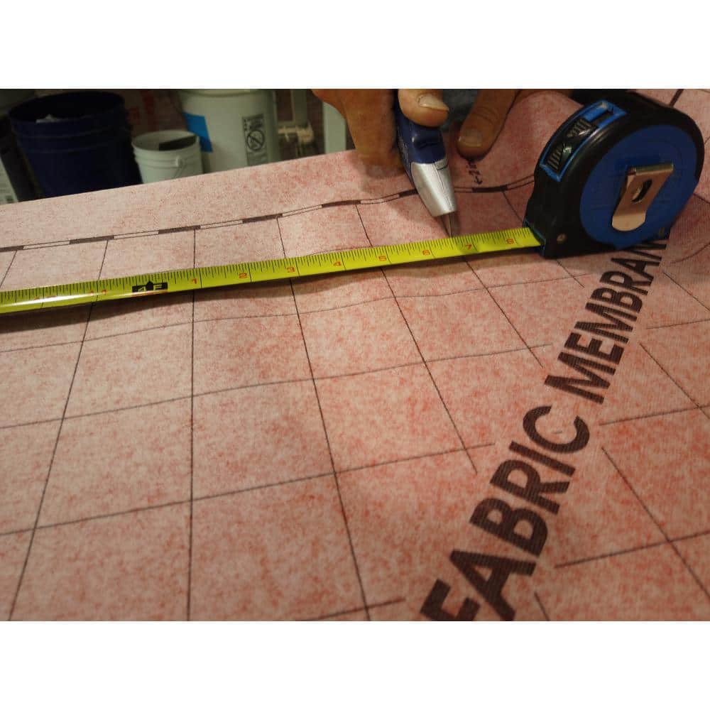 Custom Building Products RedGard 108 sq. ft. 39.37 in. W x 32.8 ft. L x 30 mm T Tile Fabric Membrane Underlayment (3)