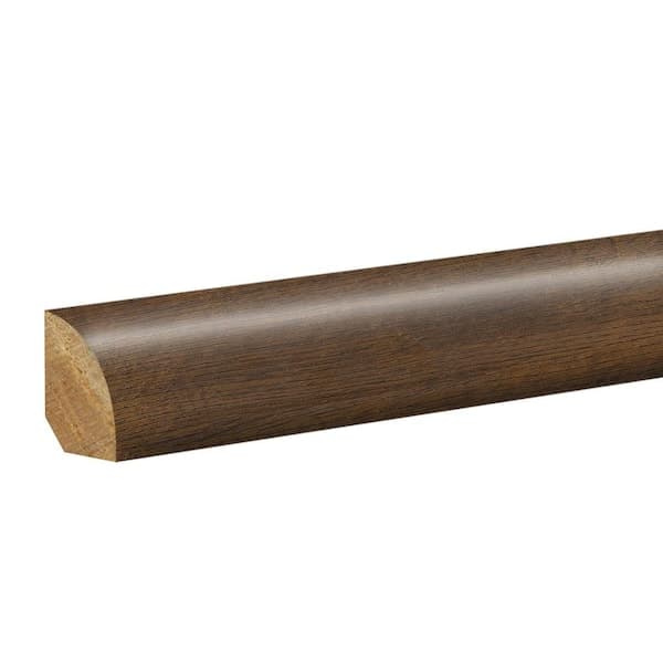 PERFORMANCE ACCESSORIES Java Scraped 0.62 in. T x 0.75 in. W x 94.5 in. L Textured Wood Look Laminate Moulding/Trim Quarter Round Molding