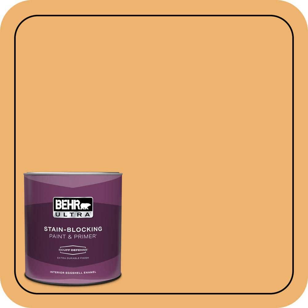BEHR ULTRA 1 qt. #PPU6-03 Sunburst Extra Durable Eggshell Enamel Interior Paint & Primer