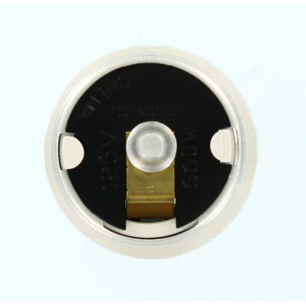 Leviton 660-Watt Lamp Holder to Outlet Adapter, White 125-W (3)