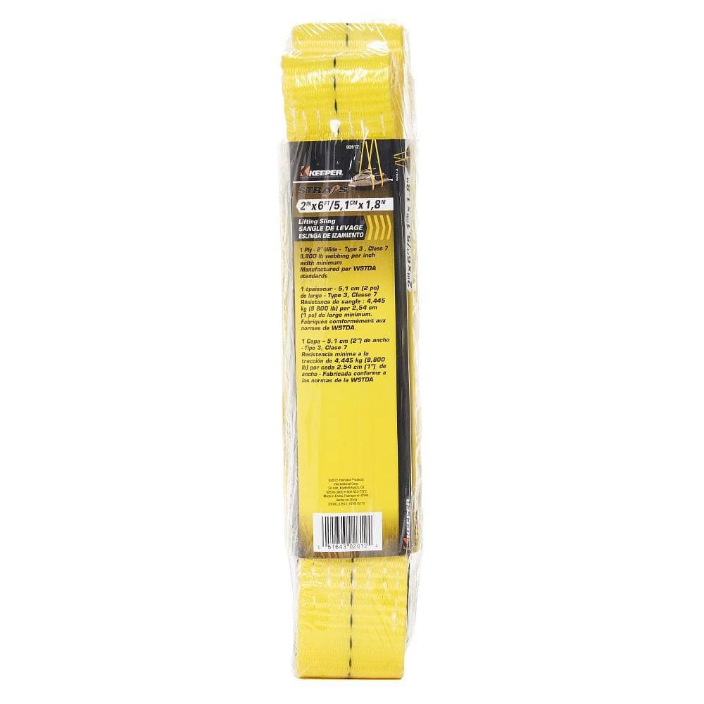 Keeper 6 ft. x 2 in. 1-Ply Flat Loop Lift Sling (2)
