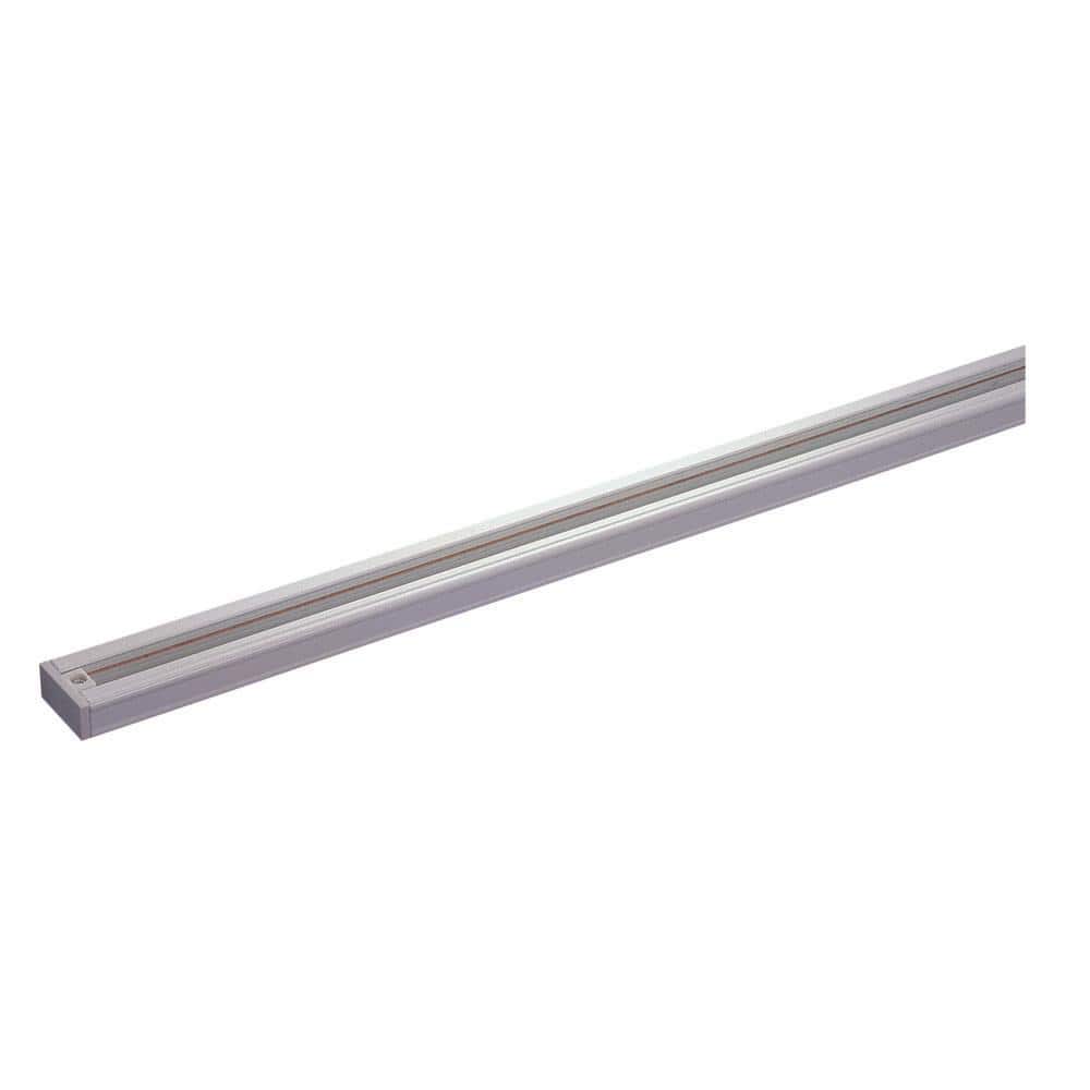 Hampton Bay 4 ft. 2400-Watt White Linear Track Lighting Rail Section (2)