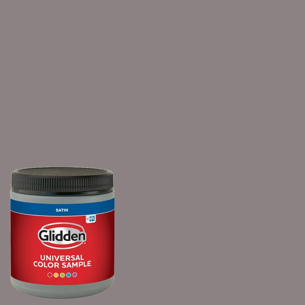 Glidden 8 oz. PPG1004-5 Pewter Mug Satin Interior Paint Sample (1)
