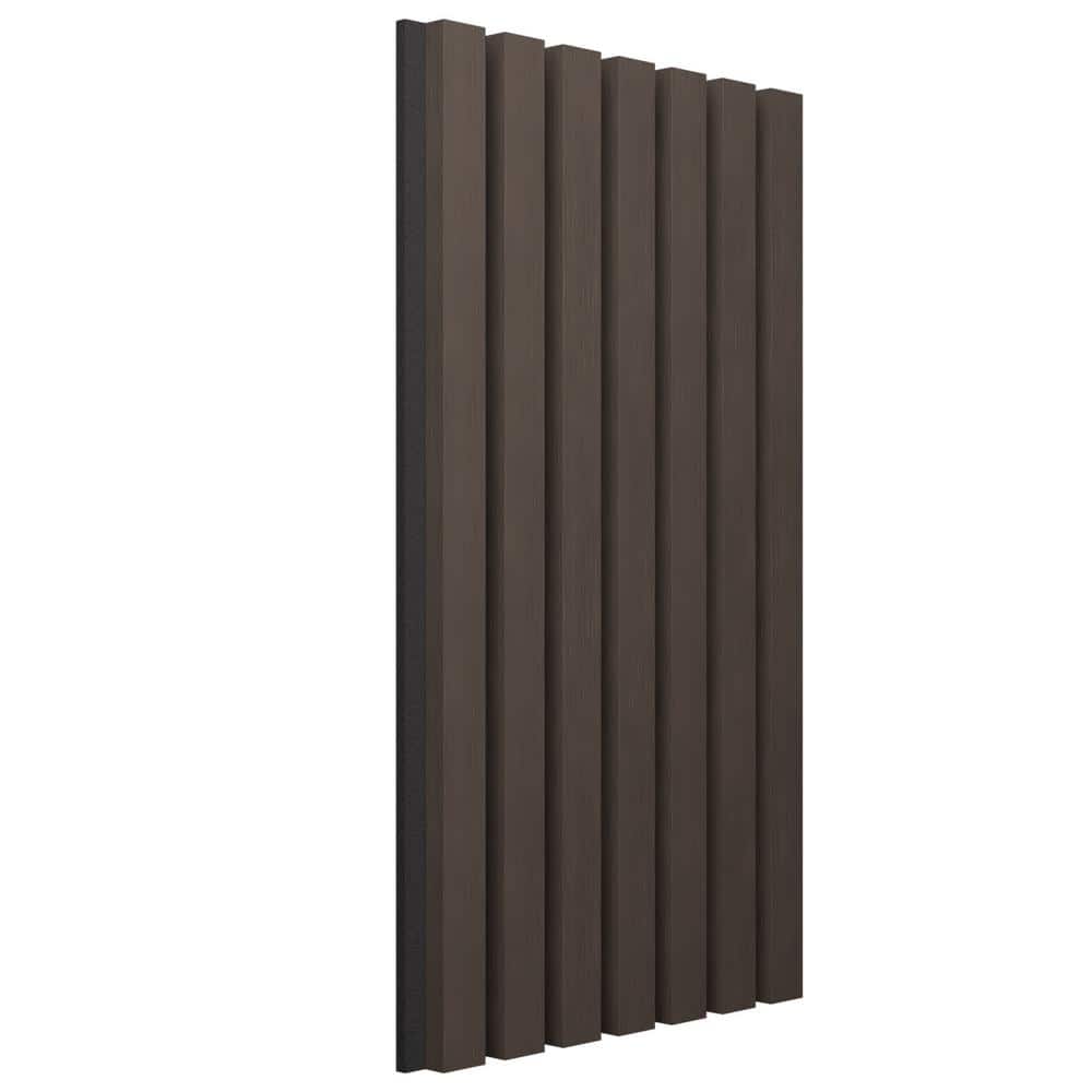 Ekena Millwork AcousticPro 1 in. x 1 ft. x 8 ft. Noise Cancelling Traditional MDF Sound Absorbing Panel in Carbon Grey (2-Pack) (2)