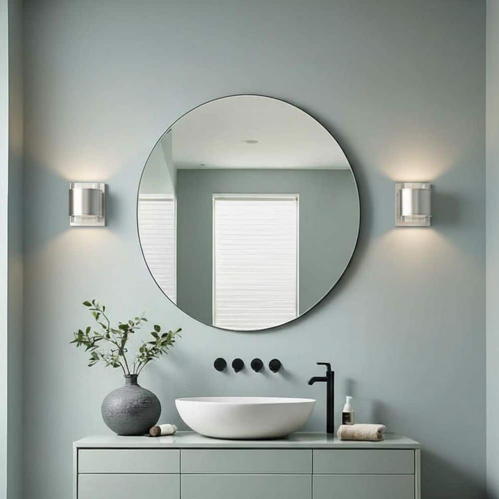 Hampton Bay Upton Brushed Nickel LED Sconce (3)