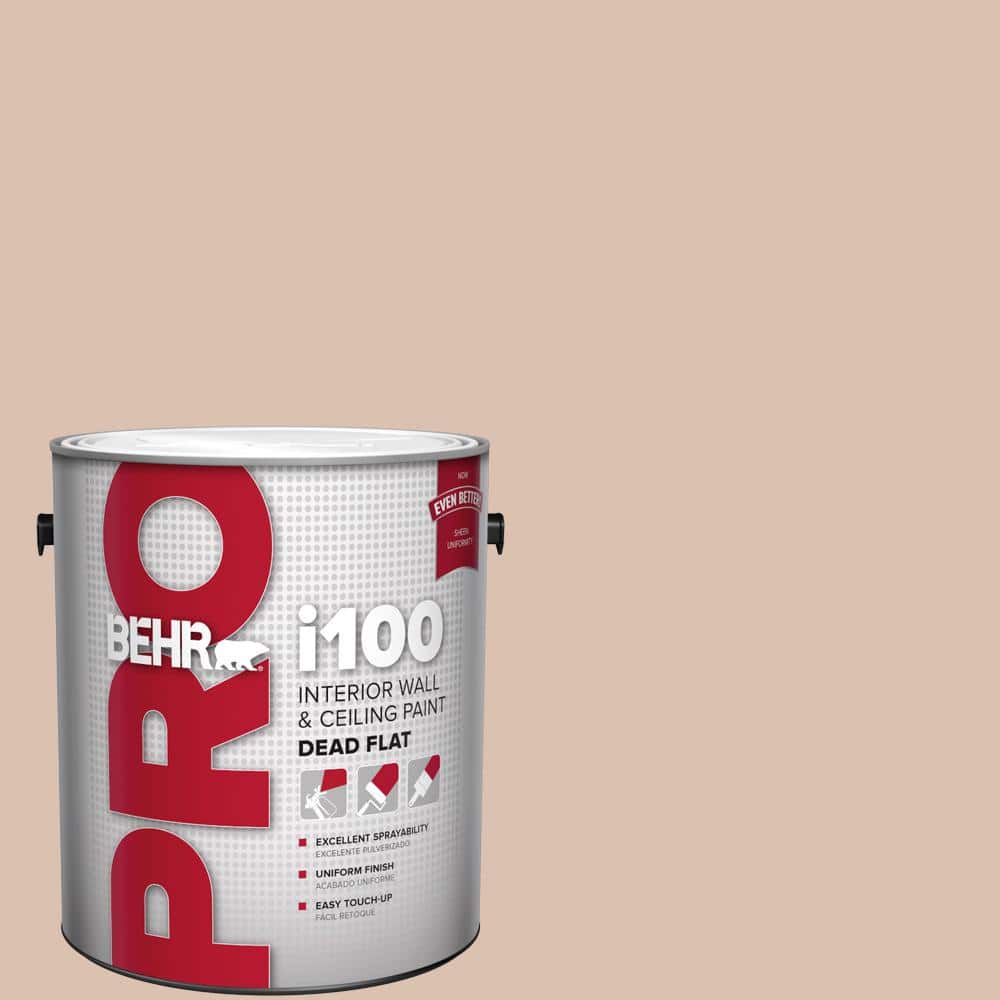 BEHR PRO 1 gal. #S220-2 Artisan Tea Dead Flat Interior Paint