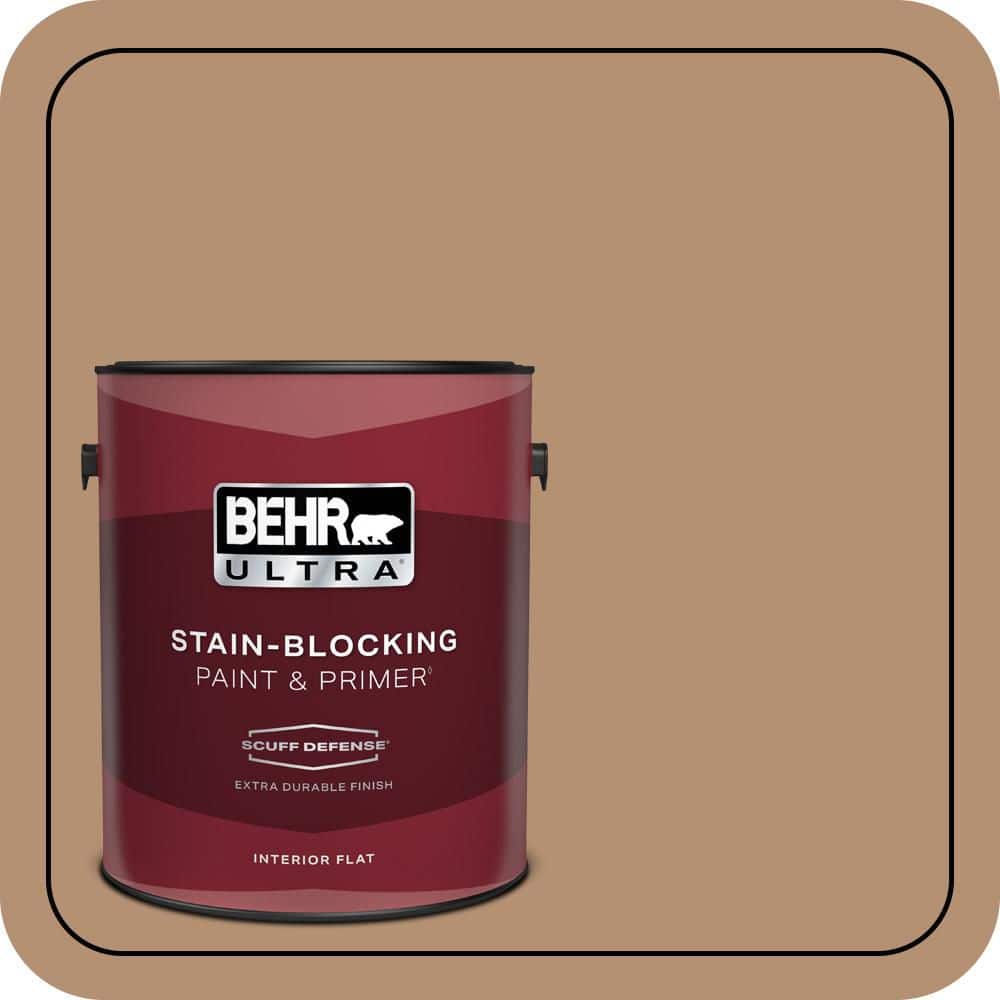 BEHR ULTRA 1 gal. #S240-5 Poncho Extra Durable Flat Interior Paint & Primer (1)