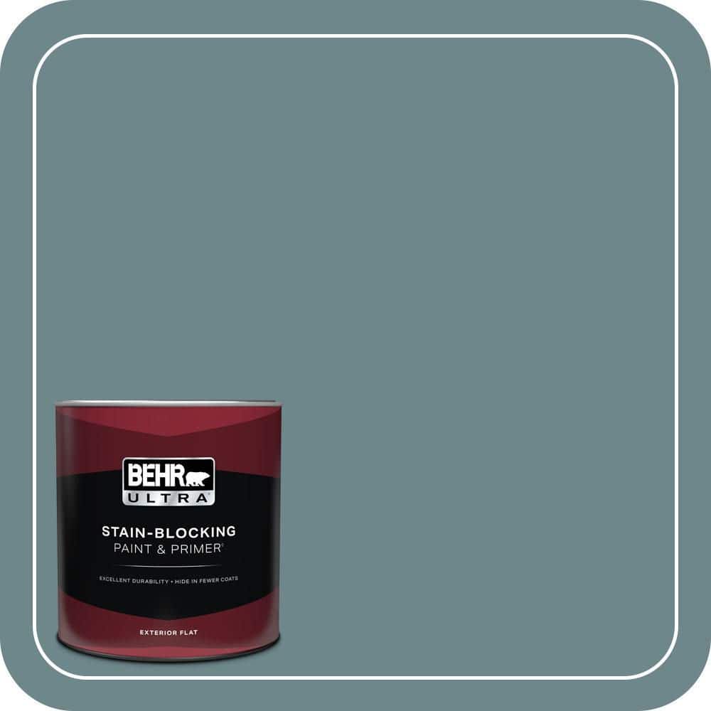 BEHR ULTRA 1 qt. #MQ6-3 Winter In Paris Flat Exterior Paint & Primer