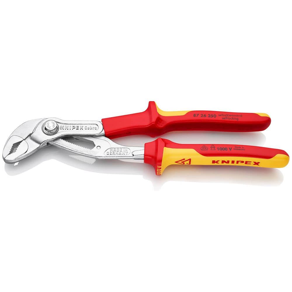 KNIPEX 10 in. Cobra Water Pump Pliers-1000V Insulated (2)