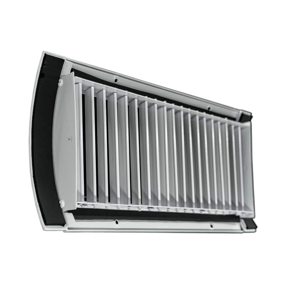 Venti Air 14 in. W x 6 in. H Adjustable Single Deflection Radius Mount Diffuser/Grille for 8 in. Dia Spiral Pipe (3)