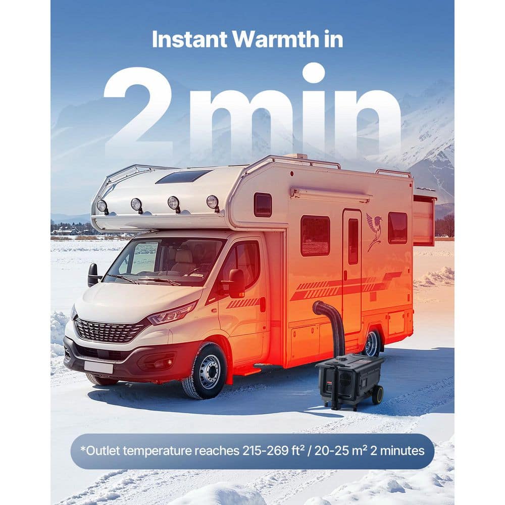 SKYSHALO Diesel Heater, 27296 BTU /h 1.3 Gal. Fuel Tank, All in One Portable Diesel Air Heater with APP Control, Space Heater (2)