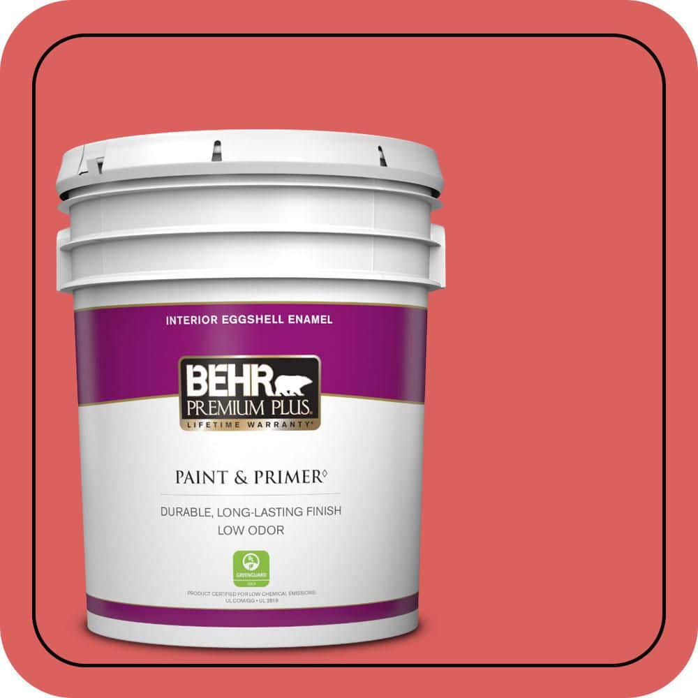 BEHR PREMIUM PLUS 5 gal. #P170-5 Roulette Eggshell Enamel Low Odor Interior Paint & Primer