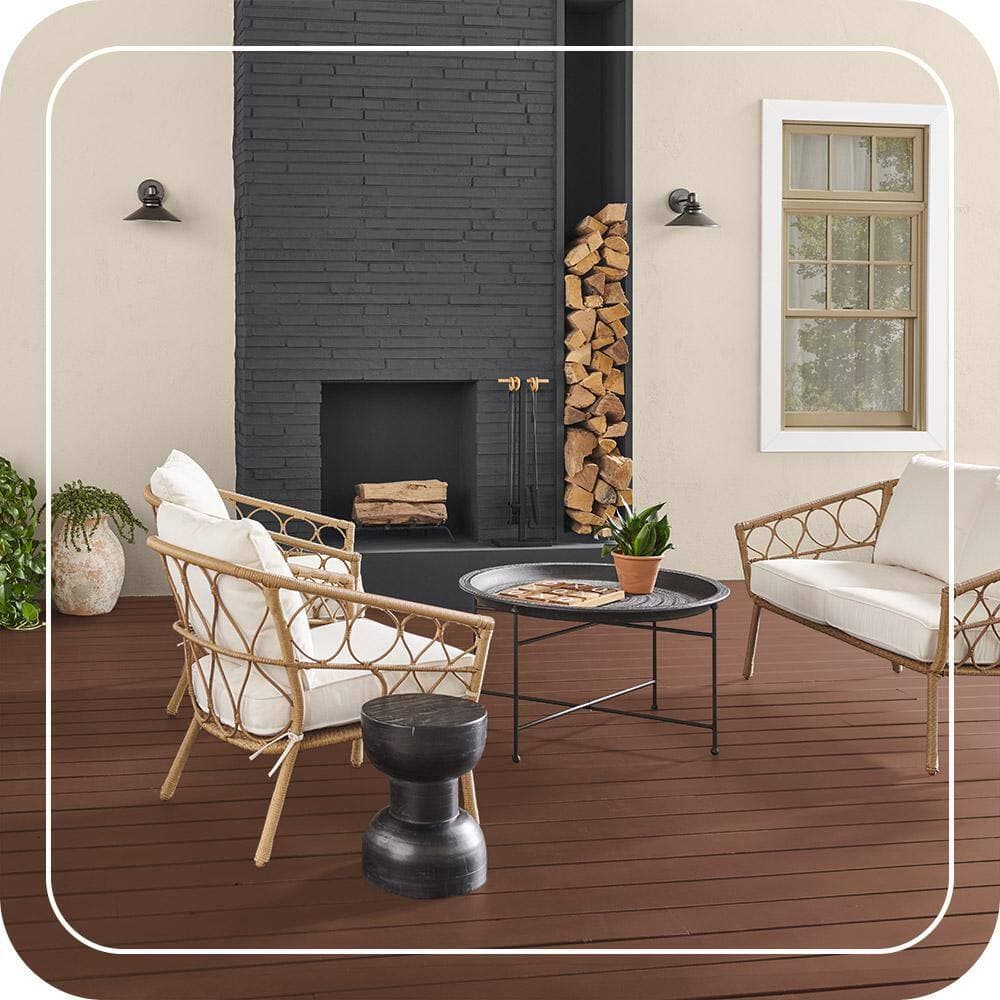 BEHR PREMIUM 1 qt. #S210-7 October Leaves Solid Color Waterproofing Exterior Wood Stain and Sealer (4)