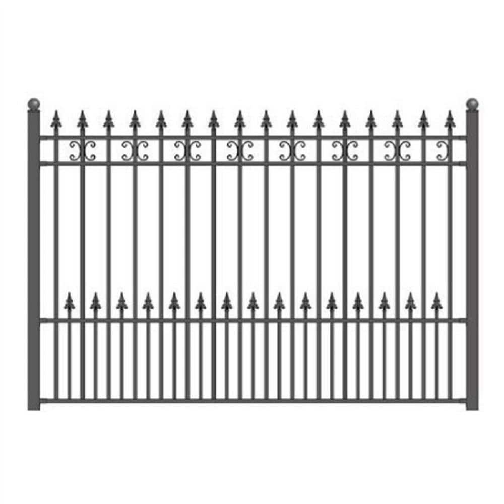 ALEKO St. Petersburg 5 ft. x 5.5 ft. DIY Iron Wrought Steel Fence Panel (1)