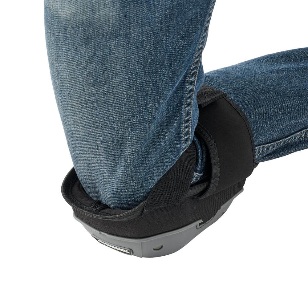 Husky Gray Foam Memory Foam Soft Cap Knee Pad with Adjustable Straps (3)