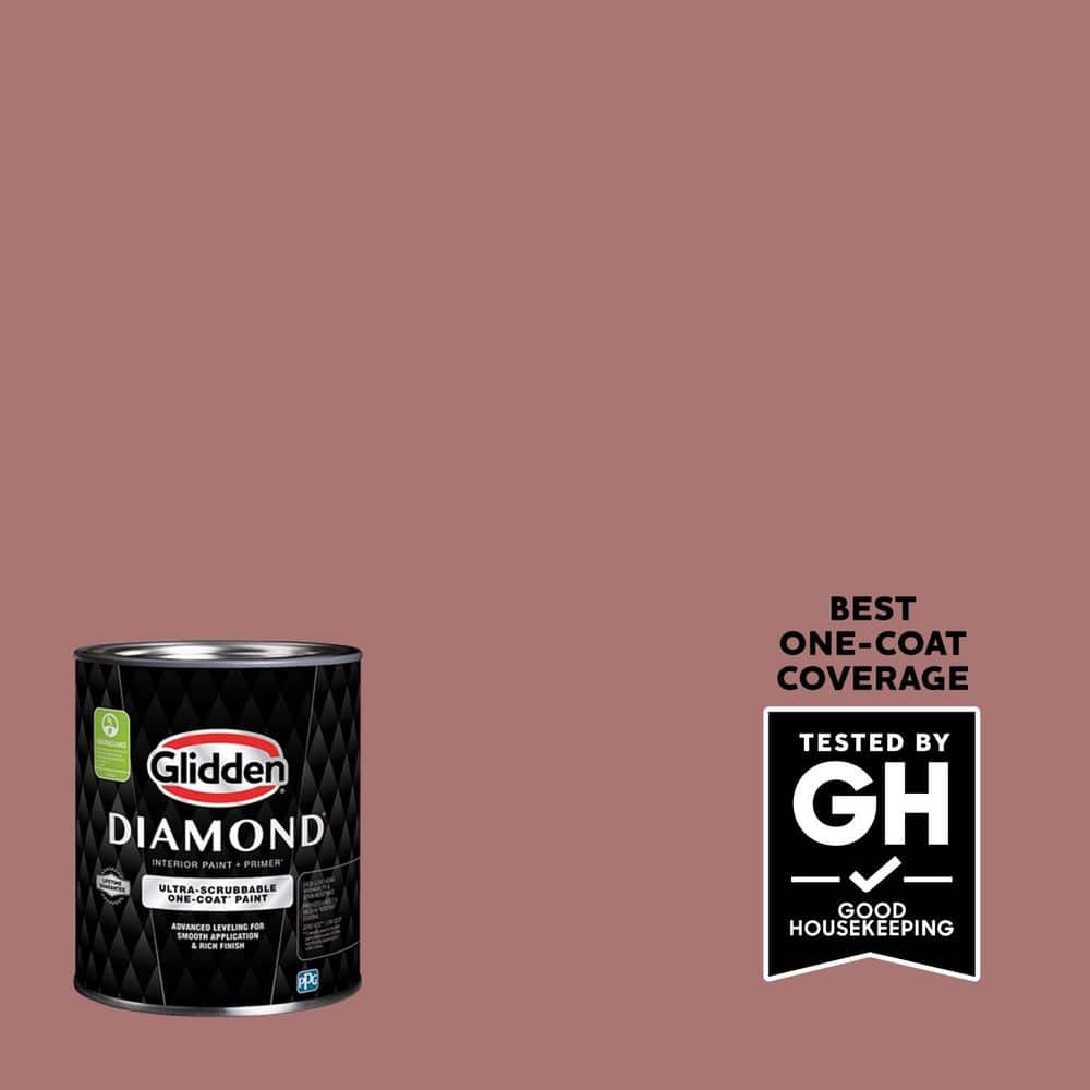 Glidden Diamond 1 qt. PPG1055-5 Cinnamon Diamonds Eggshell Interior Paint with Primer