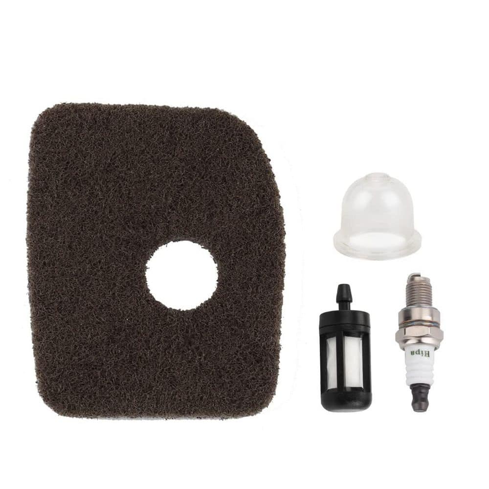 Unbranded Standard Air Filter Multi-Fiber Tune Up Kit with Fuel Filter Spark Plug Primer Easy Install for Leaf Blower (4-Pack) (1)