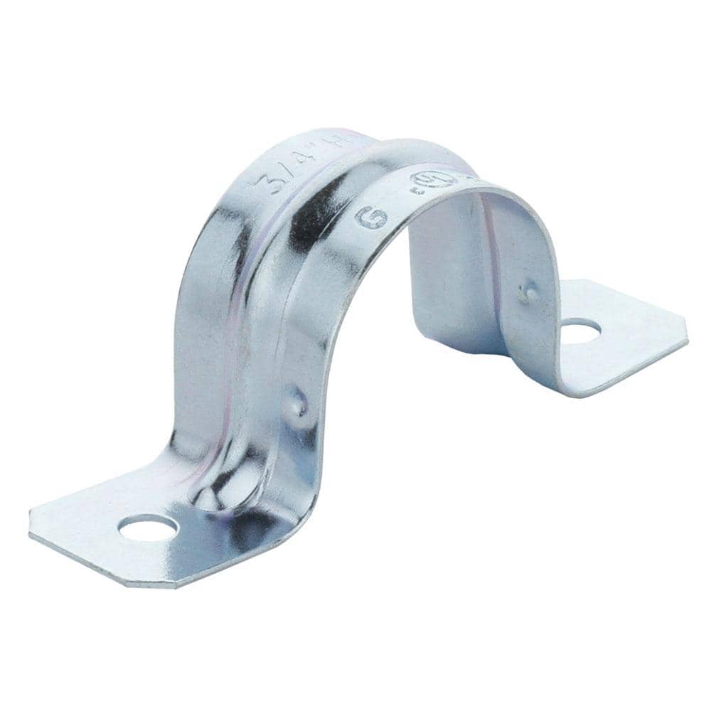 Commercial Electric 3/4 in. Rigid Metal Conduit (RMC) 2-Hole Strap (10-Pack) (1)