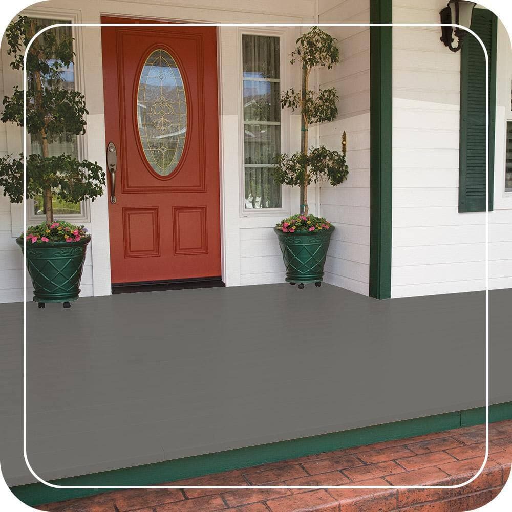 BEHR PREMIUM 1 gal. #BNC-25 Gray Pepper Low-Lustre Enamel Interior/Exterior Porch and Patio Floor Paint (3)