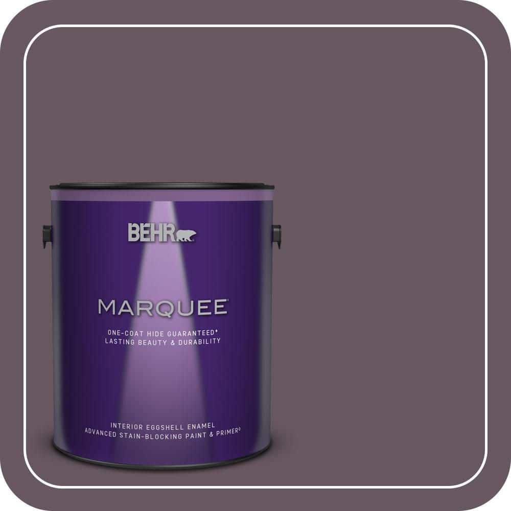 BEHR MARQUEE 1 gal. #N100-6 Urban Legend Eggshell Enamel Interior Paint & Primer